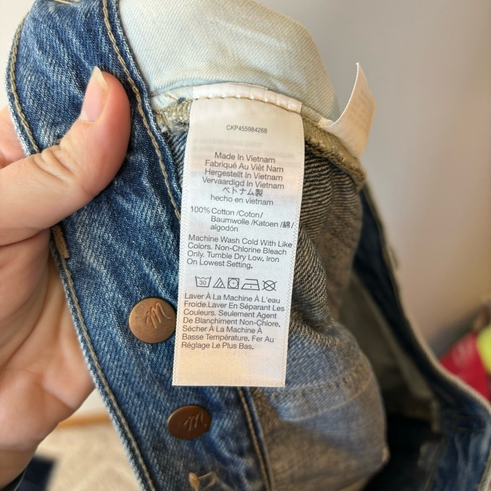 Madewell Baggy Tapered Jeans 27 - Picture 11 of 11
